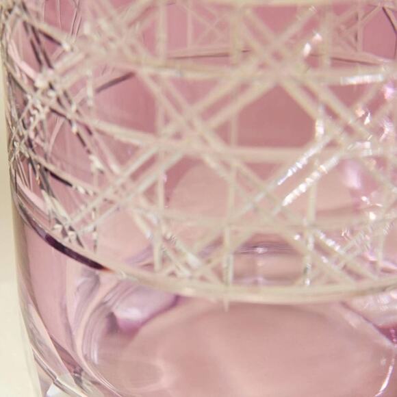 New - Set of 2 Anthropologie Colored Glass Purple Cocktail Glass - Picture 3 of 9